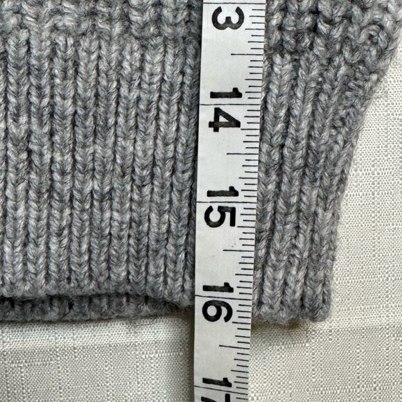 ZARA Chunky Knit Hoodie Size M Oversize Sweater Cozy Capsule Minimalist neutral - Picture 8 of 8